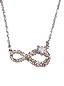 Swarovski◆スワロフスキー/インフニティネックレス/シルバーカラー/レディース/5520576