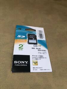 SONY SDメモリーカード 2GB Class4 SF-2N1 未使用品