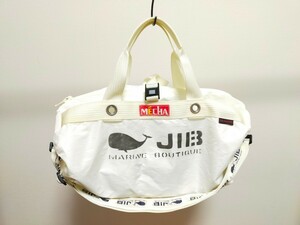 定価¥21560 JIB ジブ クジラ ボストン ダッフル バッグ S 白 ホワイト カジュアル 旅行 部活 クラブ スポーツ 運動 カバン 鞄 bag 