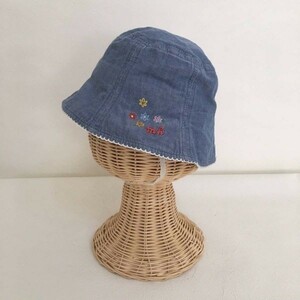 MIKIHOUSE/ミキハウス 帽子 ブルー 水色 ベビー 50