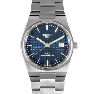 ティソ TISSOT T137407A ピーアールエックス PRX パワーマティック80 腕時計 自動巻 ブルー文字盤 SS ステンレススチール メンズ