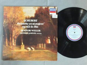 ●仏LP QUATUOR WELLER/SCHUBERT - QUINTETTE●