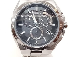 【ジャンク】 CITIZEN シチズン ATTESA アテッサ E610-T01855 クロノグラフ デイト チタン ECO-DRIVE 電波ソーラー 腕時計