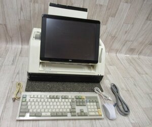 ☆Ω新DC 0241※保証有 東芝TEC テック事務コン 【SJ-8100-R】キーボード、マウス、タッチペン付・祝10000！取引突破！