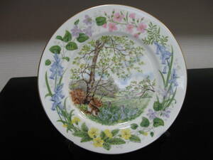コールポート　COALPORT MADE IN ENGLAND 飾り皿　コレクターズプレート　中古品　Woodland Seasons