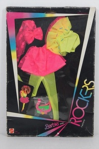 ma-ba Barbie and THE ROCKERS 1985年 当時物 バービー ロック 衣装 小物 フィギュア 雑貨[未開封品]