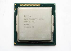 デスクトップ用CPU 第３世代 Intel Core i7 3770K 3.5GHz 4コア8スレッド SR0PL IvyBridge　ノークレームノーリターンで　ジャンク扱いで