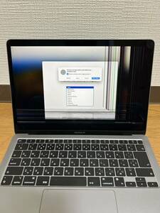 Apple MacBook Air M1 スペースグレイ A2337 EMC3598 【画面故障】