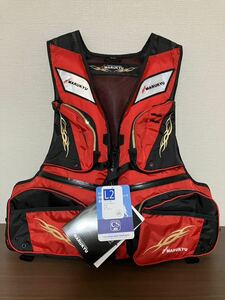 マルキュー フローティングベスト PFD03 レッド L-LL 新品未使用品