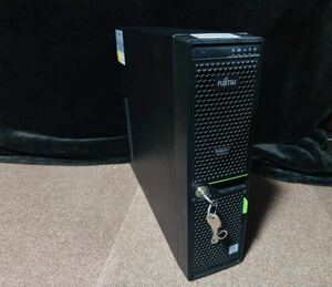 【送料無料】FUJITSU PRIMERGY TX1320 M2 Xeon E3 1270 v5 HT8コア 3.6GHz 16GB SATA 500GB ×2 RAID0構成　nVIDIA NVS315 Windows10 Pro