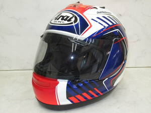 全国送料無料！Arai RX-7 RR5 REA GP フルフェイスヘルメット中古品 レイGP アライ サイズ59cm～60cm未満 目立つ大きな傷等無し！