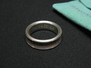 1円 TIFFANY＆Co ティファニー 1837 ナロー SV925 リング 指輪 アクセサリー 約14号 レディース メンズ シルバー系 AZ4394