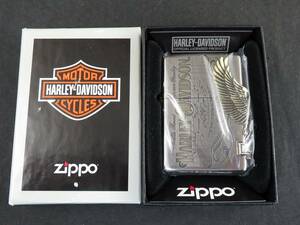 未使用　ZIPPO　[ジッポー]　HARLEY-DAVIDSON ハーレーダビッドソン　サイドイーグル　*1009