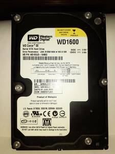 Western Digital 160GB WD1600JD-19HBC0 SATA フォーマット済み