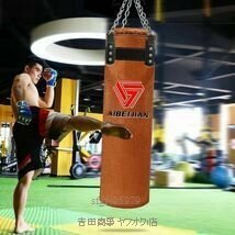 A7692☆センチ牛革キックボクシングパンチングバッグサンドバッグ用大人総合格闘技ムエタイテコンドースポーツフィットネストレーニング