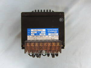 変圧器 トランス TRANS FORMER DVSE750 CAP.750VA 180.200.220 100.110V (外寸約:横13.3cm *奥行15.6cm*縦14.6cm /9.6kg）