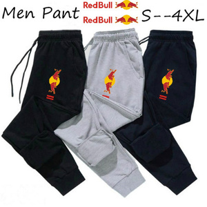 Mens Gym Joggers Cotton Pants Printed Redbull Casual Sport Trousers