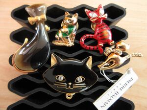 【C86】ヴィンテージ ビンテージ ピンブローチ 猫 ネコ ねこ アクセサリー 大量 まとめ売り まとめ TIA