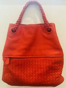 Bottega Veneta Nappa Intrecciato Julie Tote Orange バック　レディース　ボッテガヴェネタ　1円スタート