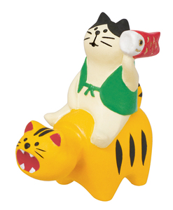 デコレ コンコンブル 五月飾り 猫と虎張子 ZTS-51006 五月人形 端午の節句 こいのぼり