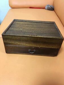 木製 小物入れ 楠木 茶箱