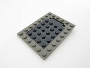 【パーツ-No.283】LEGO　パーツ　落とし穴　フレーム6×8旧濃灰色＋ドア4×5黒　◇トラップドア◇扉◇南海の勇者・ウェスタン・城◇レゴ