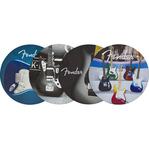Fender Guitars Coasters, 4-Pack, Multi-Color Leather レザーコースター【フェンダー】