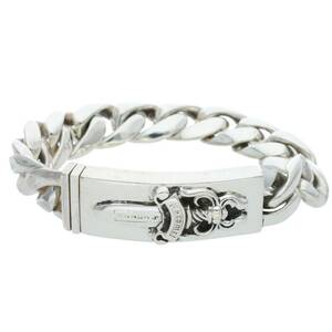 クロムハーツ Chrome Hearts ID DAGGER/ダガーIDクラシックリンク サイズ:12LINK シルバーブレスレット 中古 SS07