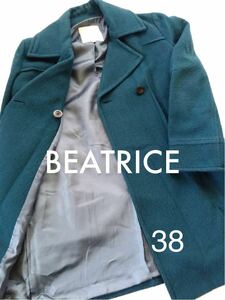 BEATRICE ベアトリス 大人キレイな Pコート 素敵な逸品！色は エメラルドグリーン系 model E57602
