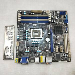 【中古パーツ】BIOS確認のみ、ASROCK H67M-GE/THW マザーボード　LGA1155 ■MB1053