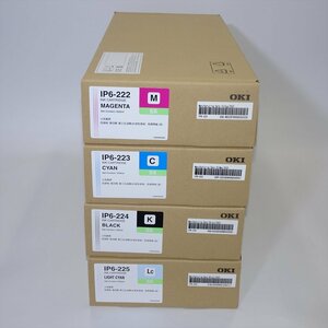 4色 OKI インクカートリッジ IP6-224 ブラック/IP6-223 シアン/IP6-222 マゼンタ/IP6-225 ライトシアン【送料無料】NO.4331