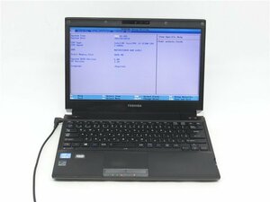 TOSHIBA　R732/37HB　Corei5 3230M 2.6GHZ　8GB　　BIOSまで表示　詳細不明　　ジャンク扱い 　