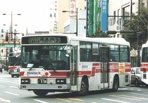 【 バス写真 Lサイズ 】 西鉄 懐かしの赤バス1986年式 ■ １０ ■ ９枚組
