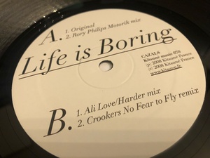 12”★Cazals / Life Is Boring / Crookers / Ali Love,Robert Harder / Rory Phillips / インディーロック / エレクトロ！