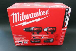 【新品・未使用・未開封】 ミルウォーキー M18 コンボキット 振動ドリル インパクトドライバー Milwaukee ドリルセット