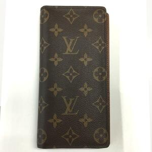 【中古】ルイヴィトン サイフ Louis Vuitton モノグラム ポルトフォイユブラザ M66540 長財布 メンズ レディース 2つ折り財布 145108