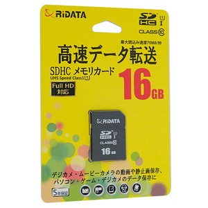 【ゆうパケット対応】RiDATA SDHCメモリーカード RD2-SDH016G10U1 16GB [管理:1000025629]