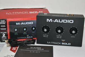 49S 【中古品】 M-AUDIO M-TRACK SOLO USBオーディオインターフェース コンパクト オーディオインターフェイス エムオーディオ