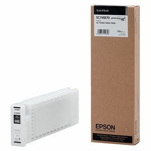 【新品】(まとめ) エプソン EPSON インクカートリッジ マットブラック 700ml SC1MB70 1個 【×10セット】