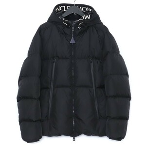 MONCLER MONTCLA GIUBBOTTO ダウンジャケット サイズ5 ブラック F20911B56900-C0300 モンクレール フーデッド down jacket