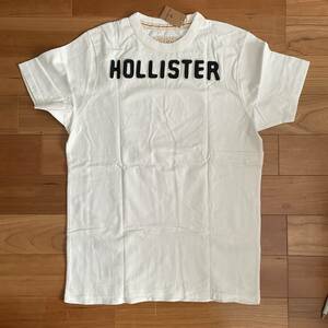 ★121 新品 タグ付き HOLLISTER Tシャツ L 生成色 アメリカ直営店購入★ホリスター mens メンズ アバクロ 立体ロゴ 正規品 本物 supreme