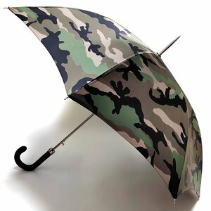 傘★VALENTINO★カモフラージュ★カモ 迷彩 カモフラ迷彩柄★カーキ ロックスタッズ ヴァレンティノGARAVANI ROCKSTUD Camouflage Umbrella