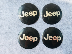 ジープ JEEP ホイール センターキャップシール 56.5ｍｍ 4枚セット アルミ製 カーステッカー 自動車 ●126番