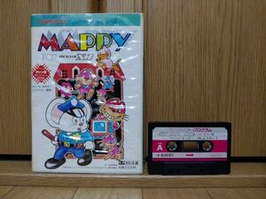 【動作不明ジャンク品・箱有・テープ】マッピー MAPPY SHARP X1のゲームソフト　シャープ