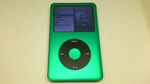 美品 iPod classic (160GB→SSD 512GB 大容量化) グリーンブラック (外装一式 バッテリー等 新品) 第7世代 本体