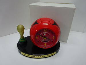 ( つ-U-438 )　コカ・コーラ 2002 FIFA WORLD CUP KOREA/JAPAN 置き時計　中古　動作確認済み