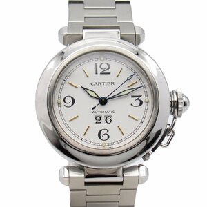 カルティエ パシャC ビッグデイト ブランドオフ CARTIER ステンレススチール 腕時計 SS 中古 メンズ レディース