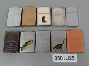 0501U25　喫煙グッズ　ライター　ZIPPO ジッポ　おまとめ10点　※着火未確認・現状お渡し