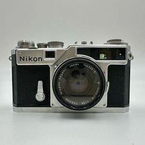 ニコン Nikon SP フィルムカメラ レンジファインダー W-NIKKOR 1:1.8 f=3.5cm レンズ シャッターOK 動作未確認 ジャンク 現状品 中古品