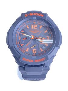 CASIO◆ソーラー腕時計・G-SHOCK/アナログ/BLK